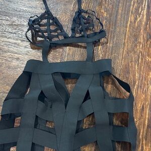 Adore Black Strappy Dress